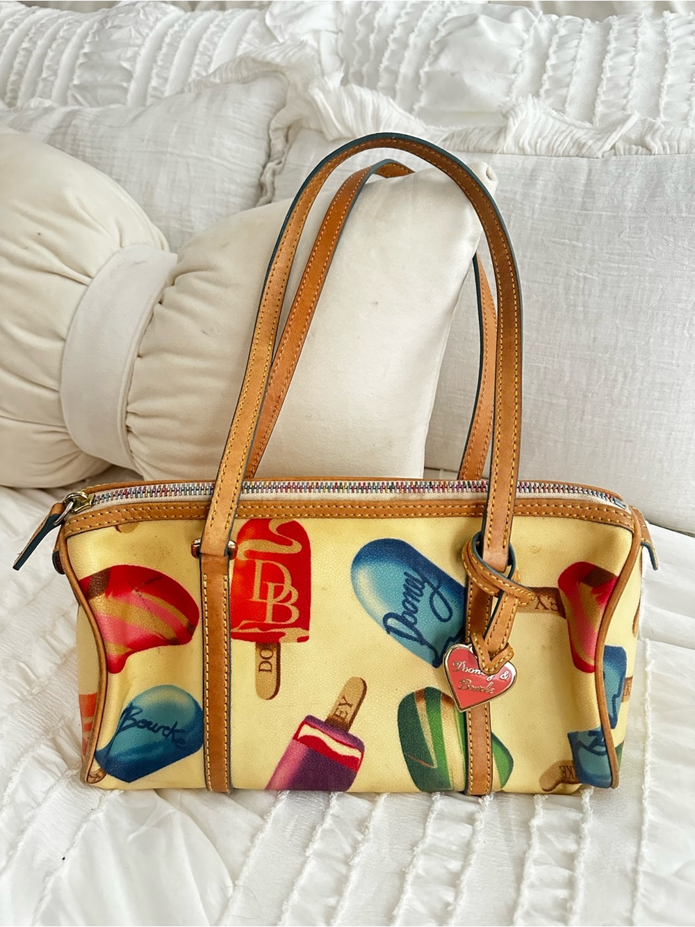 Vintage Y2K Dooney & Bourke Candy Pop Popsicle Barrel Bag